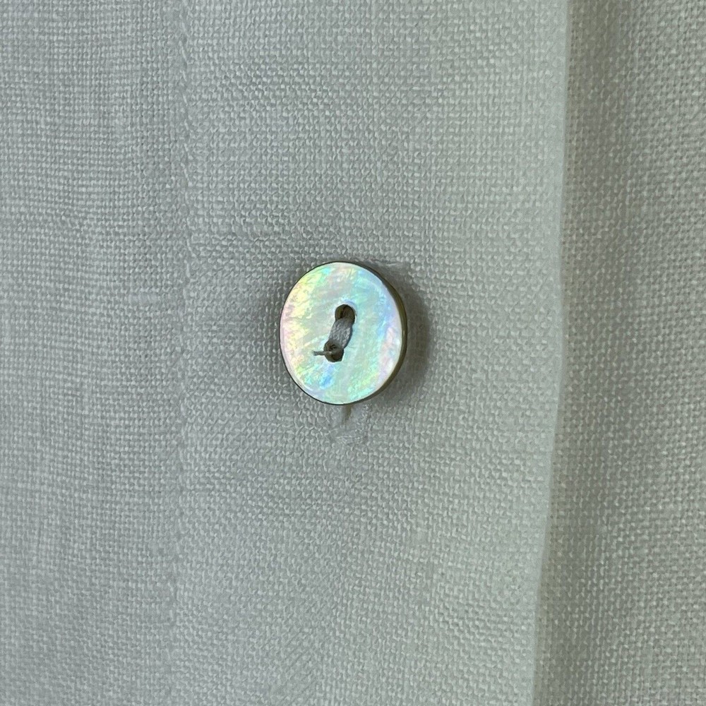 Tori Richard Honolulu White‎ Linen Shirt - Picture 6 of 13